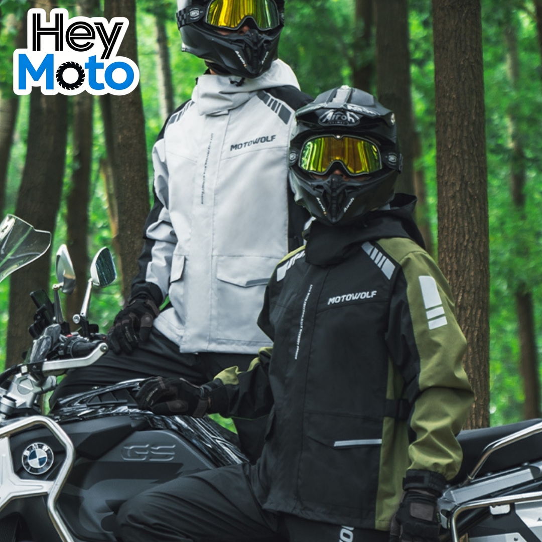 Cycling Commute In Rain - Motorcycle Riding Suit Rain Jacket Waterproof