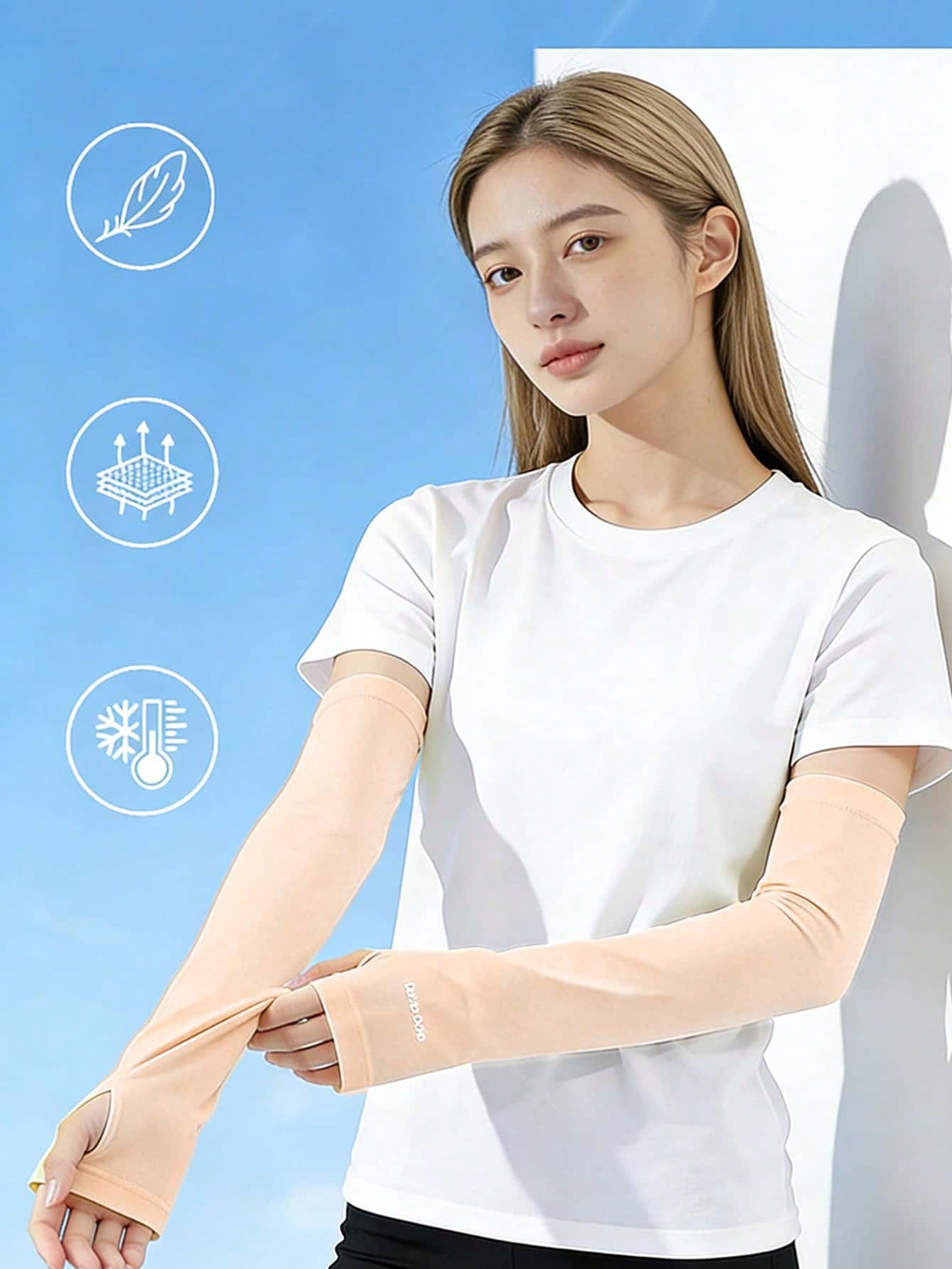 Cycling To Work - Ice Silk Cooling Arm Sleeves, Outdoor