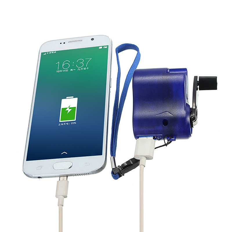 Usb Charger Dynamo - Emergency Outdoor Hand Crank Power Dynamo
