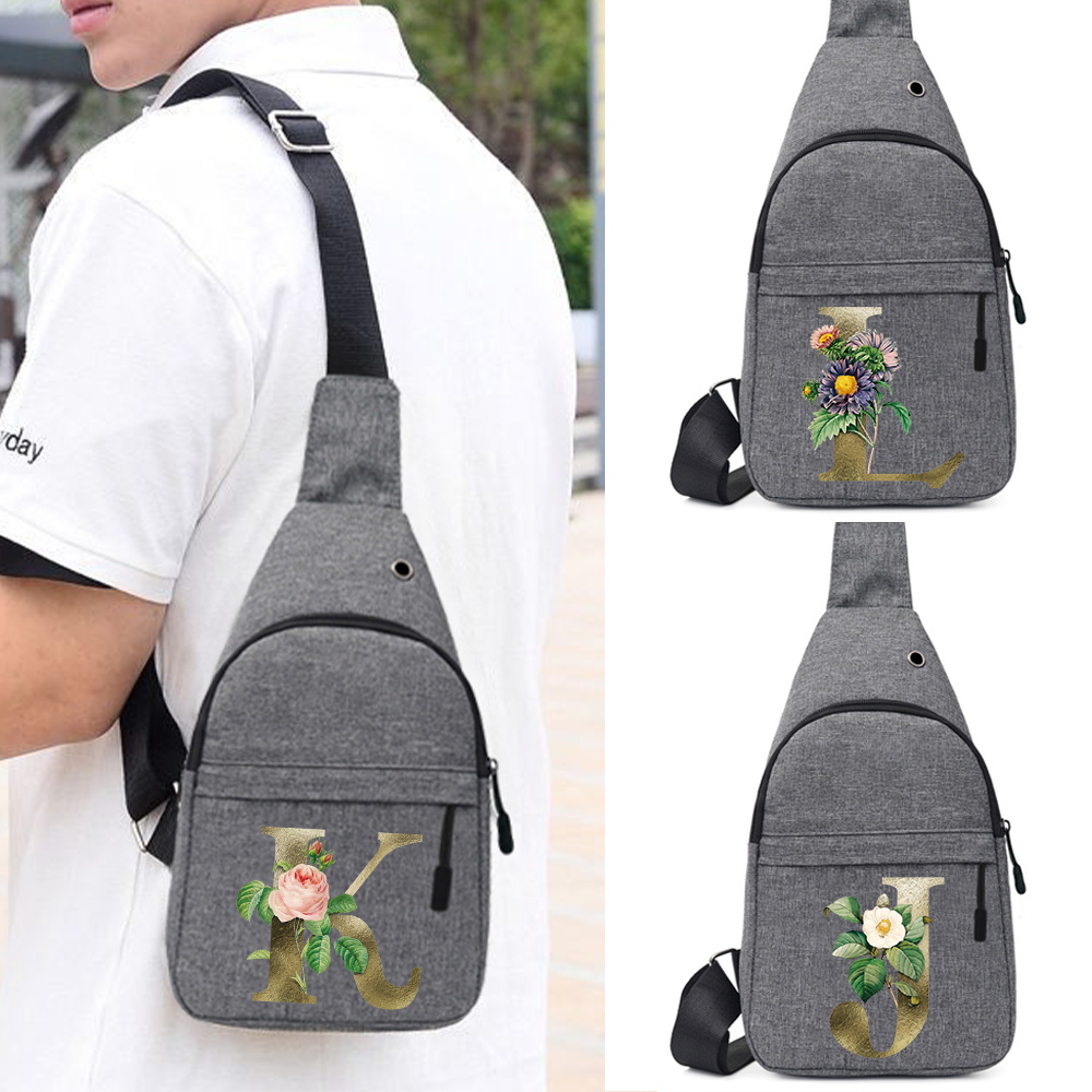 Commuter Cycling - New Golden Flower Letter Series Crossbody