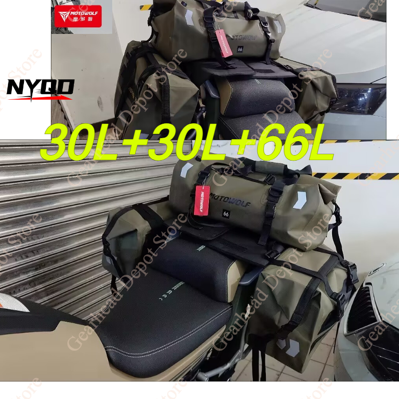 Panniers Waterproof Rear - Motowolf Waterproof Large Capacity Universal Motorcycle