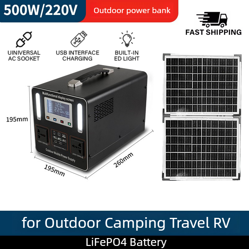 Usb Charger Dynamo - 500Wh 500W 220V Portable Power Station