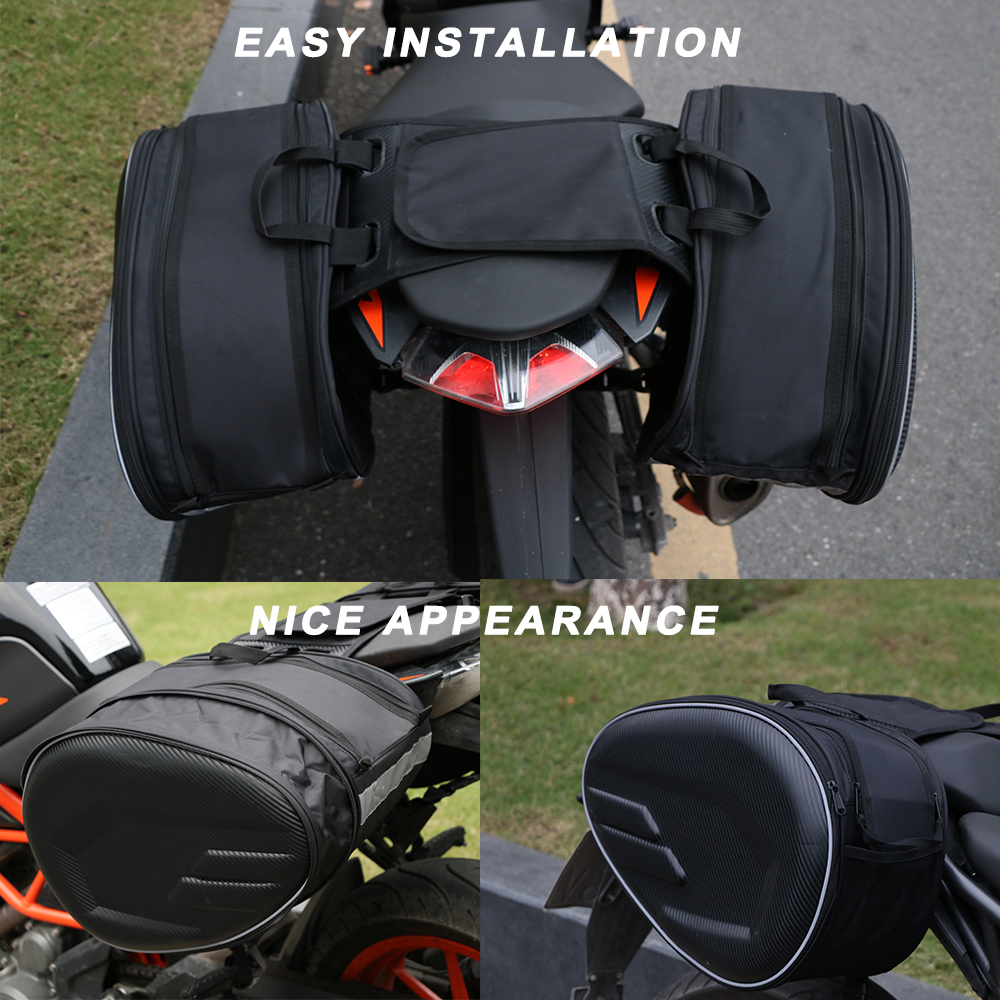Motorcycles Bag Rear Seat Side - مراجعة Panniers Waterproof Rear وسعره