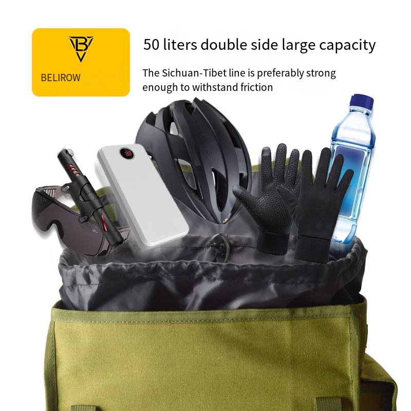 Large Capacity Bike Rear Bag D - مراجعة Panniers Waterproof Rear وسعره