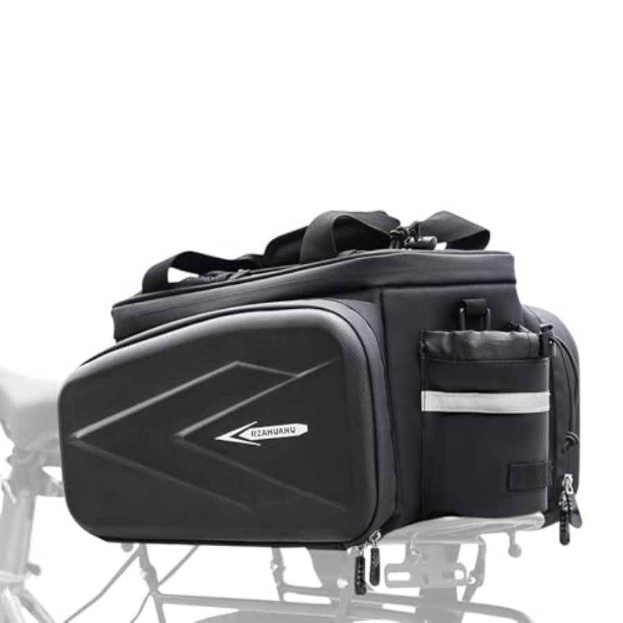 Bike Rack Bag, 20L EVA Hard Sh - مراجعة Panniers Waterproof Rear وسعره