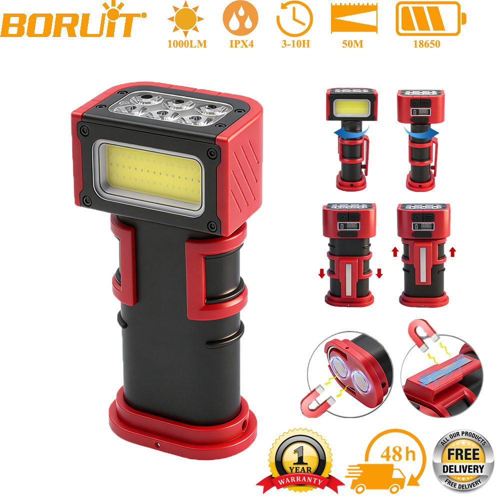 BORUiT COB LED Work Light 1000 - مراجعة Cycling To Work وسعره