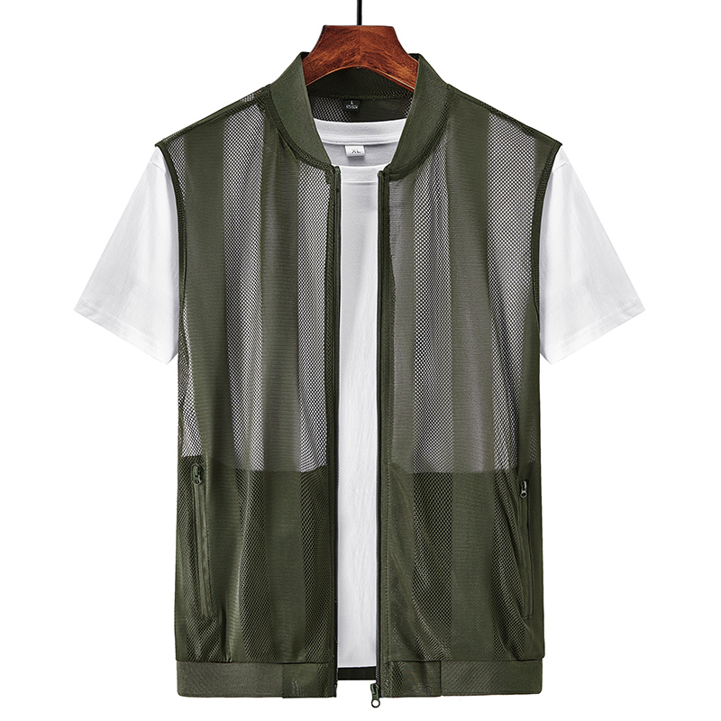 Summer Men Mesh Hollow Waistco - مراجعة Reflective Vest Cycling وسعره