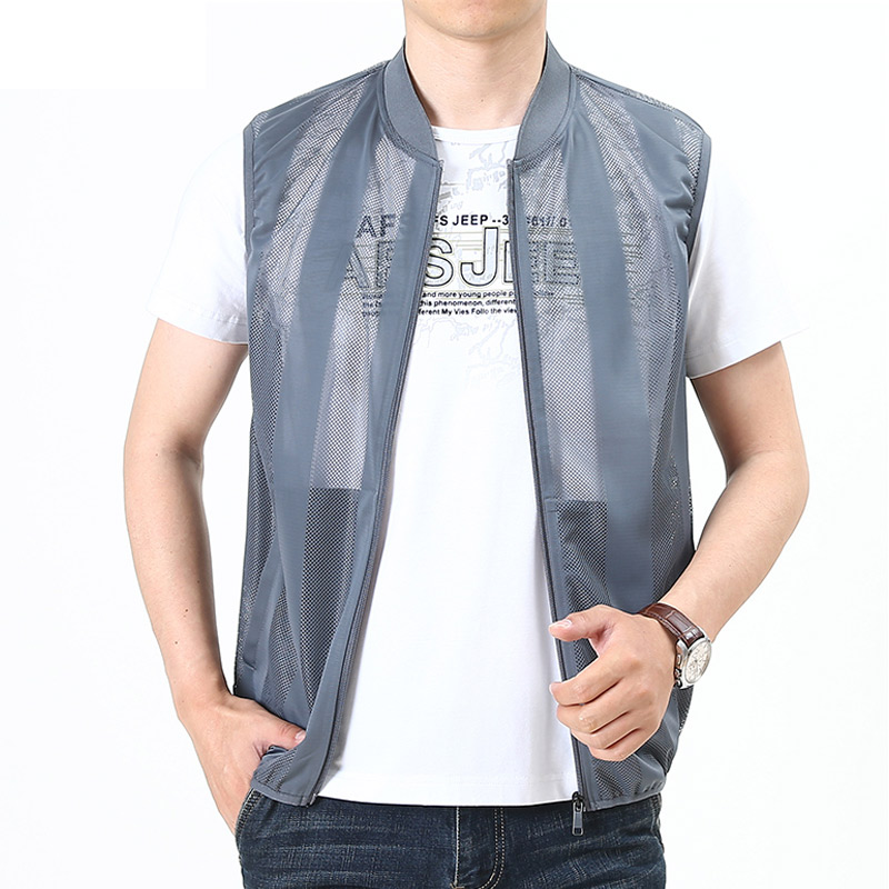 Summer Men Mesh Hollow Waistco - مراجعة Reflective Vest Cycling وسعره
