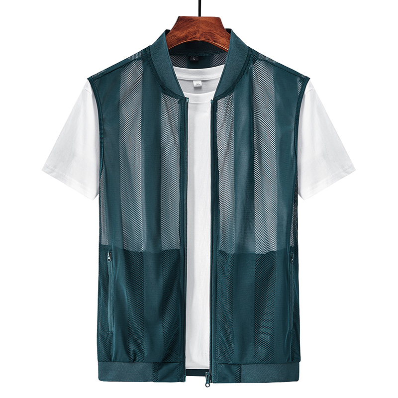 Summer Men Mesh Hollow Waistco - مراجعة Reflective Vest Cycling وسعره