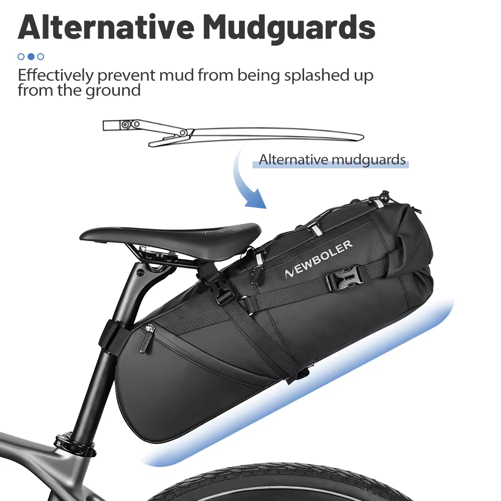 NEWBOLER 18L Bike Saddle Bag W - مراجعة Cycling Commuter Backpack Waterproof وسعره