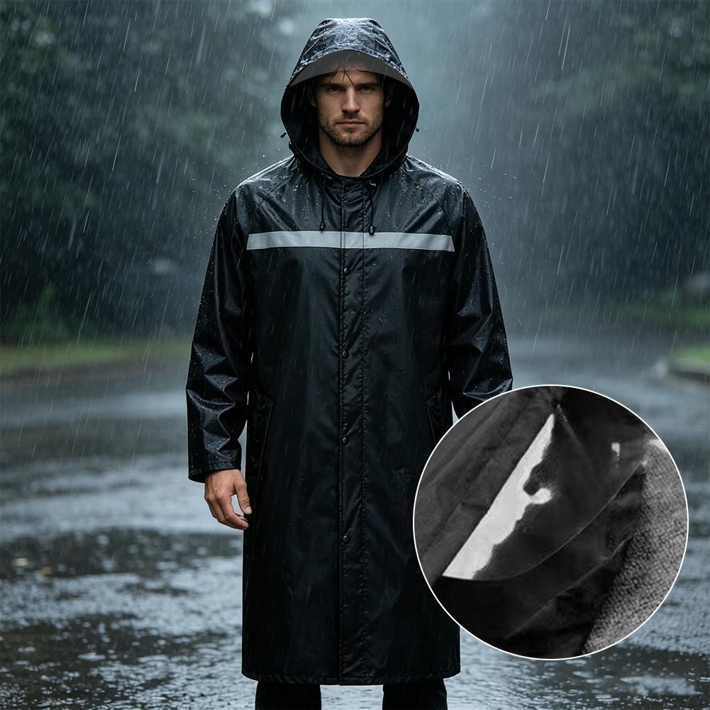 Unisex Full-Body Raincoat with - مراجعة Cycling Commute In Rain وسعره