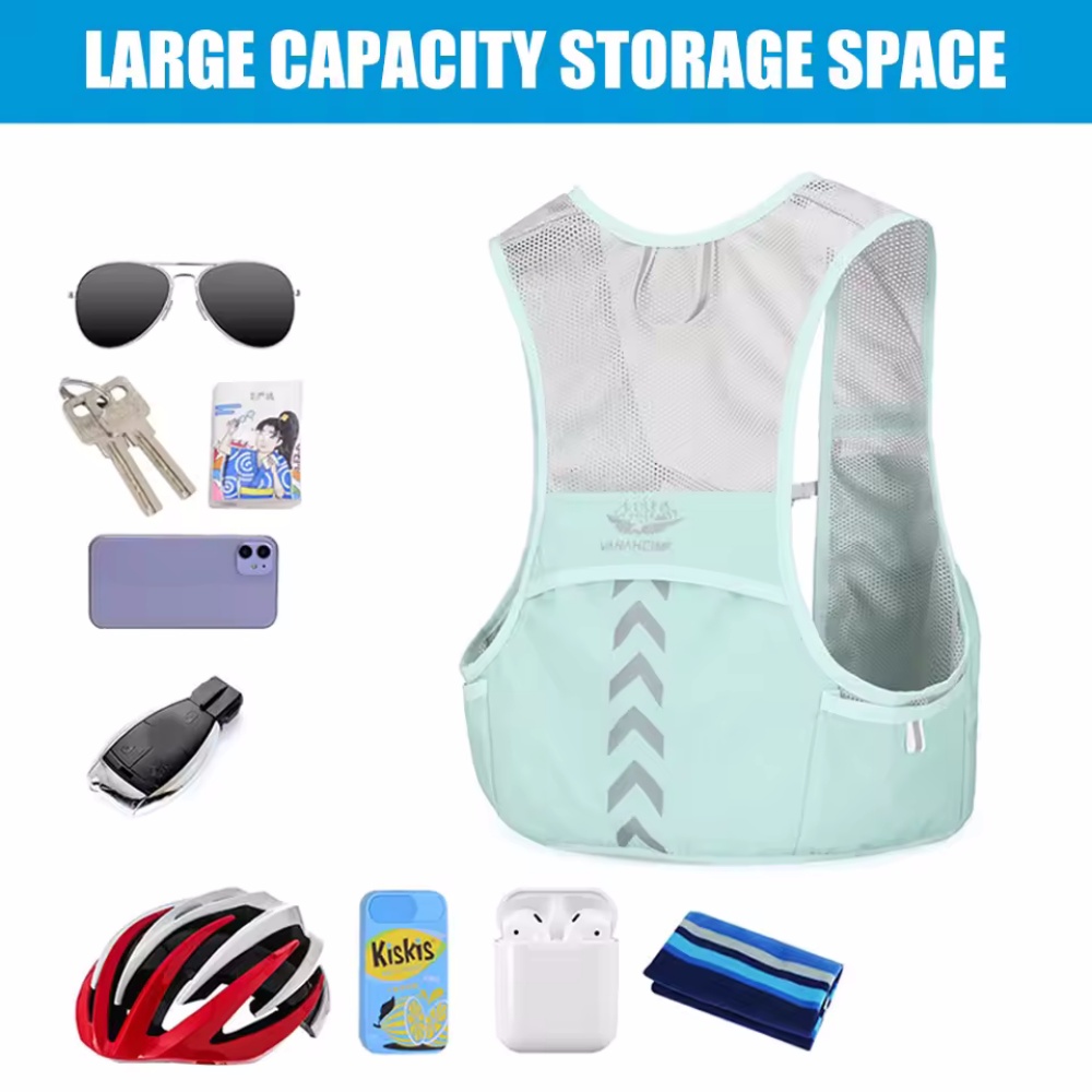 Reflective Running Vest Hydrat - مراجعة Reflective Vest Cycling وسعره