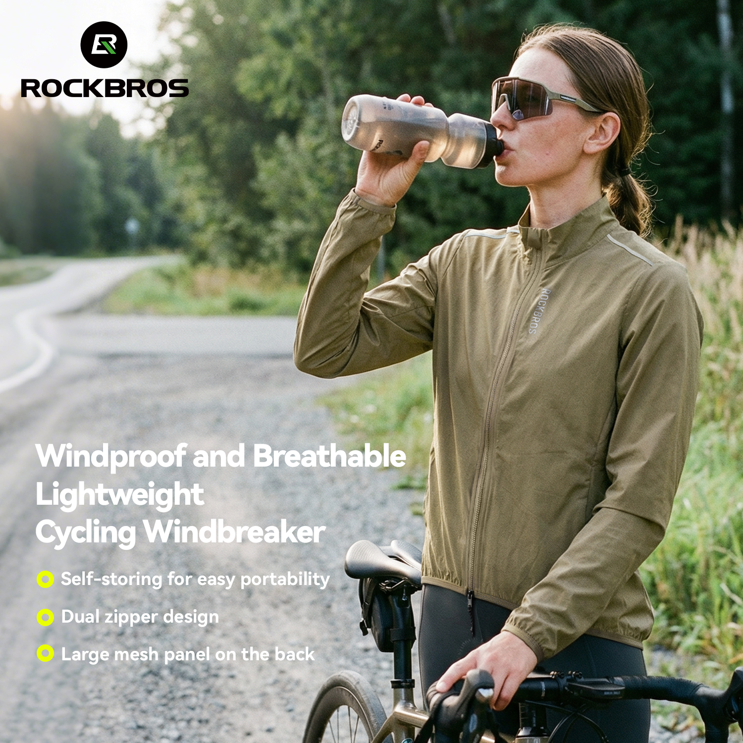 ROCKBROS Cycling Jacket  Windp - مراجعة Cycling Commuter Jacket وسعره