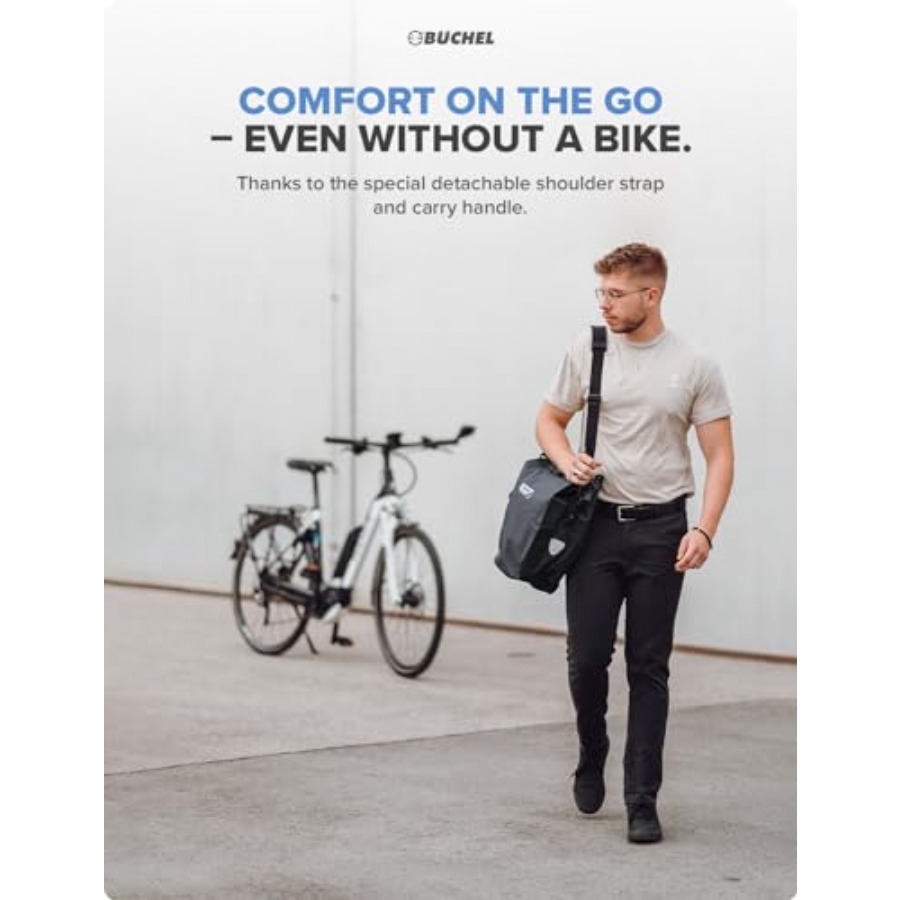 Bike pannier rack bag for groc - مراجعة Panniers Waterproof Rear وسعره
