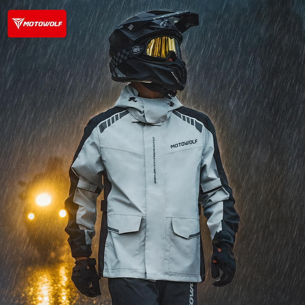 Motorcycle Reflective Raincoat - مراجعة Cycling Commute In Rain وسعره