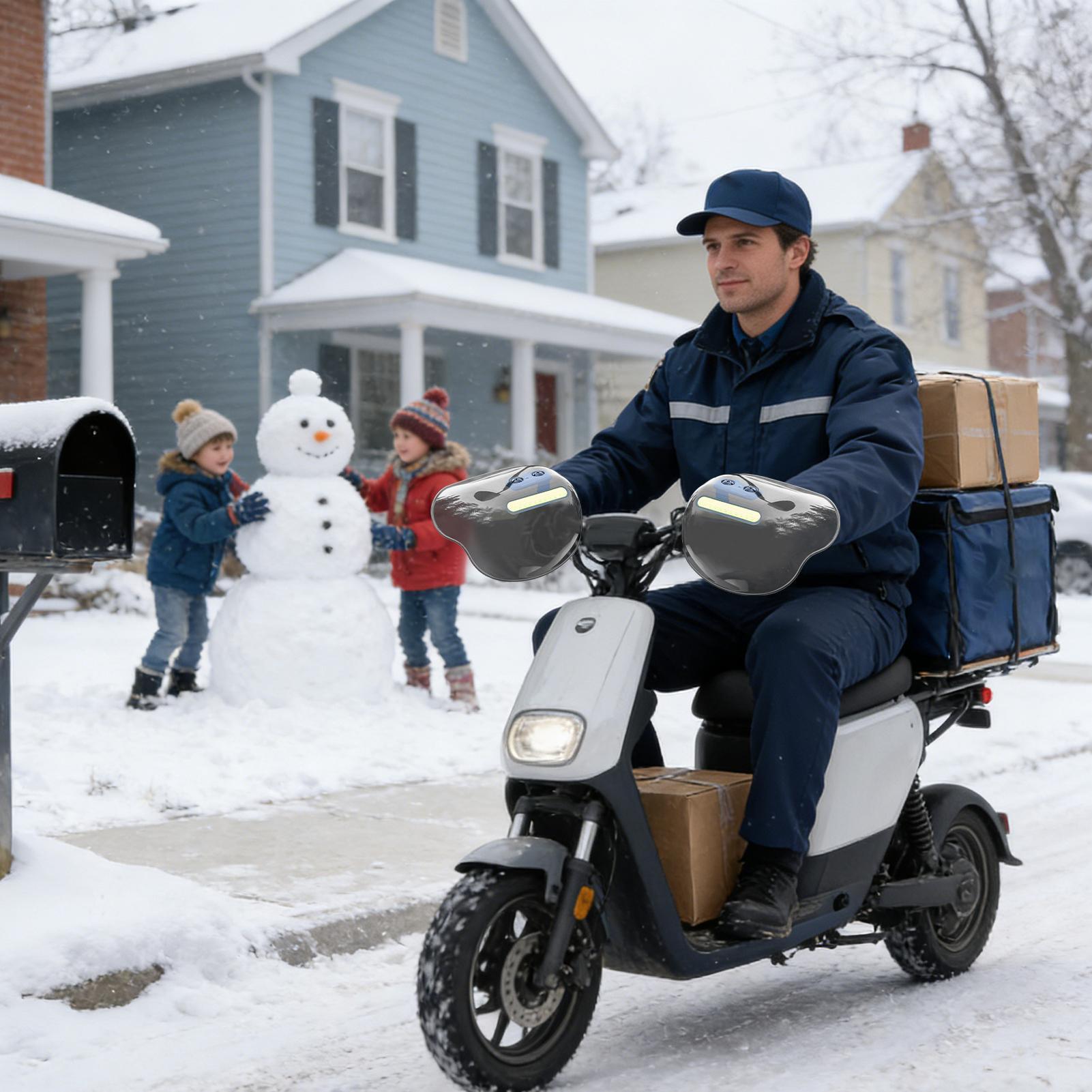 Winter Hand Guard For Scooter  - مراجعة Winter Cycling Commute وسعره