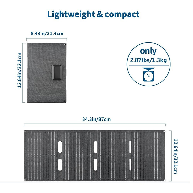 80W Folding Solar Panel IP65 W - مراجعة Usb Charger Dynamo وسعره