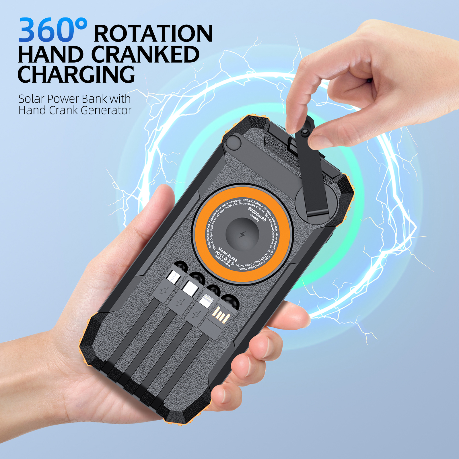 2026 NEW Solar Power Bank 8000 - مراجعة Usb Charger Dynamo وسعره