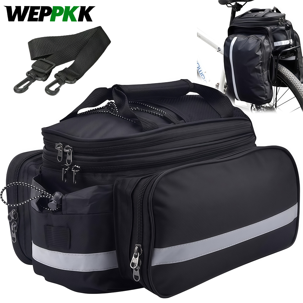 Bike Rear Rack Bag Bicycle Tru - مراجعة Cycling Commute In Rain وسعره