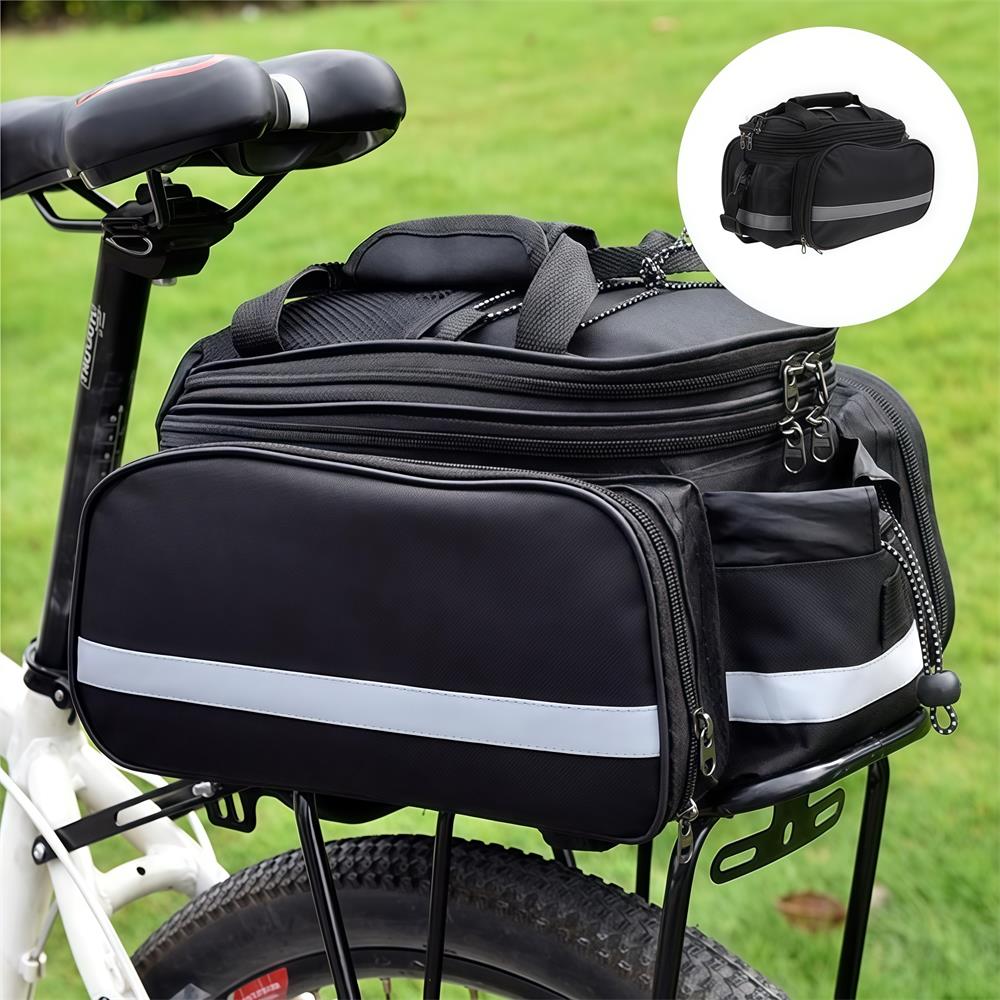 Bike Rear Rack Bag Bicycle Tru - مراجعة Cycling Commute In Rain وسعره