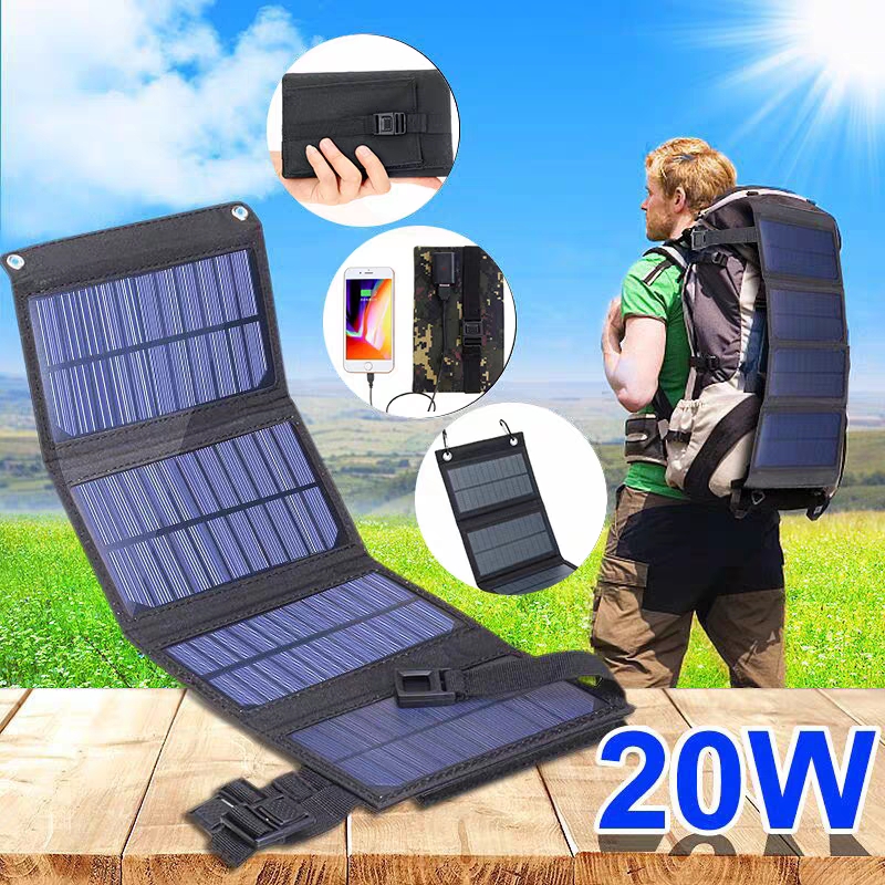 Foldable solar panel 20W 50W 6 - مراجعة Usb Charger Dynamo وسعره