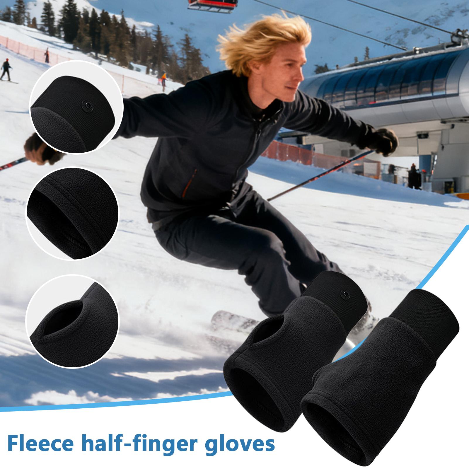 Half Finger Gloves Windproof C - مراجعة Winter Cycling Commute وسعره