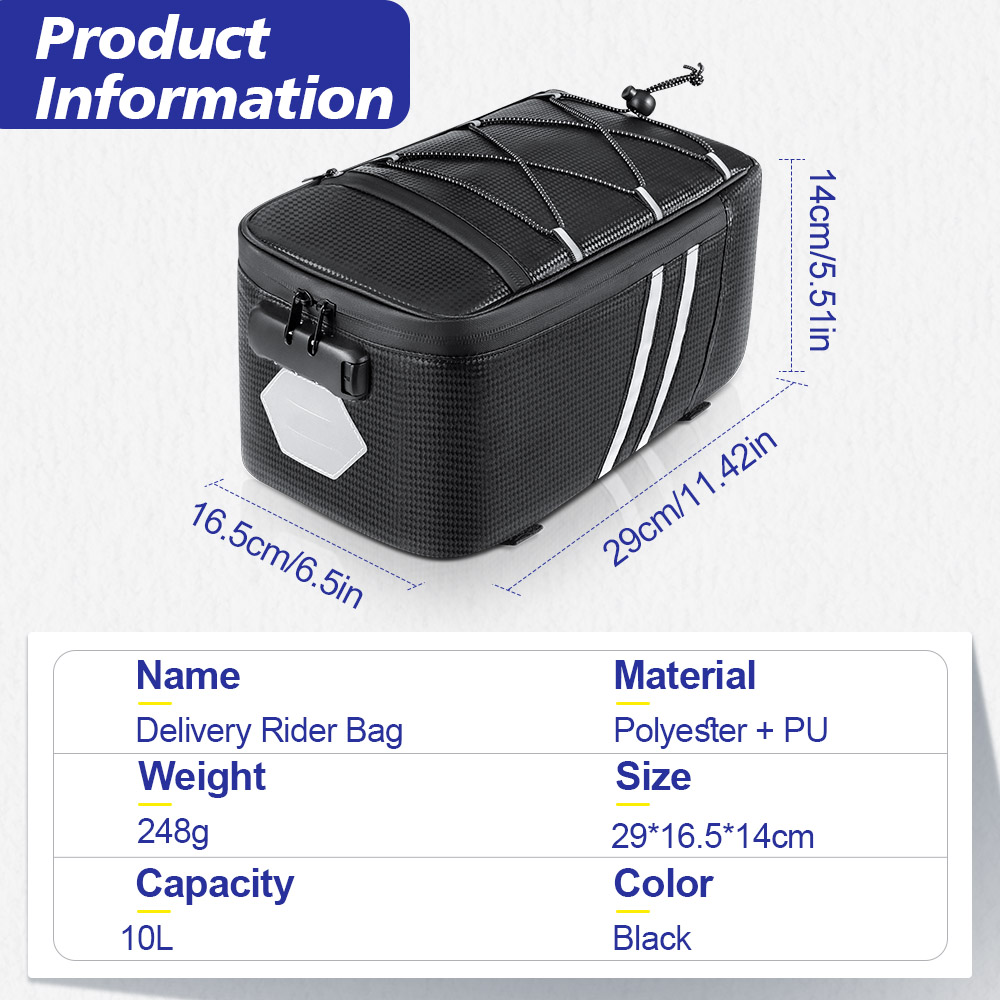 Password Lock Bicycle Rear Sea - مراجعة Panniers Waterproof Rear وسعره
