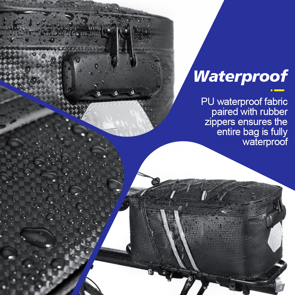 Password Lock Bicycle Rear Sea - مراجعة Panniers Waterproof Rear وسعره