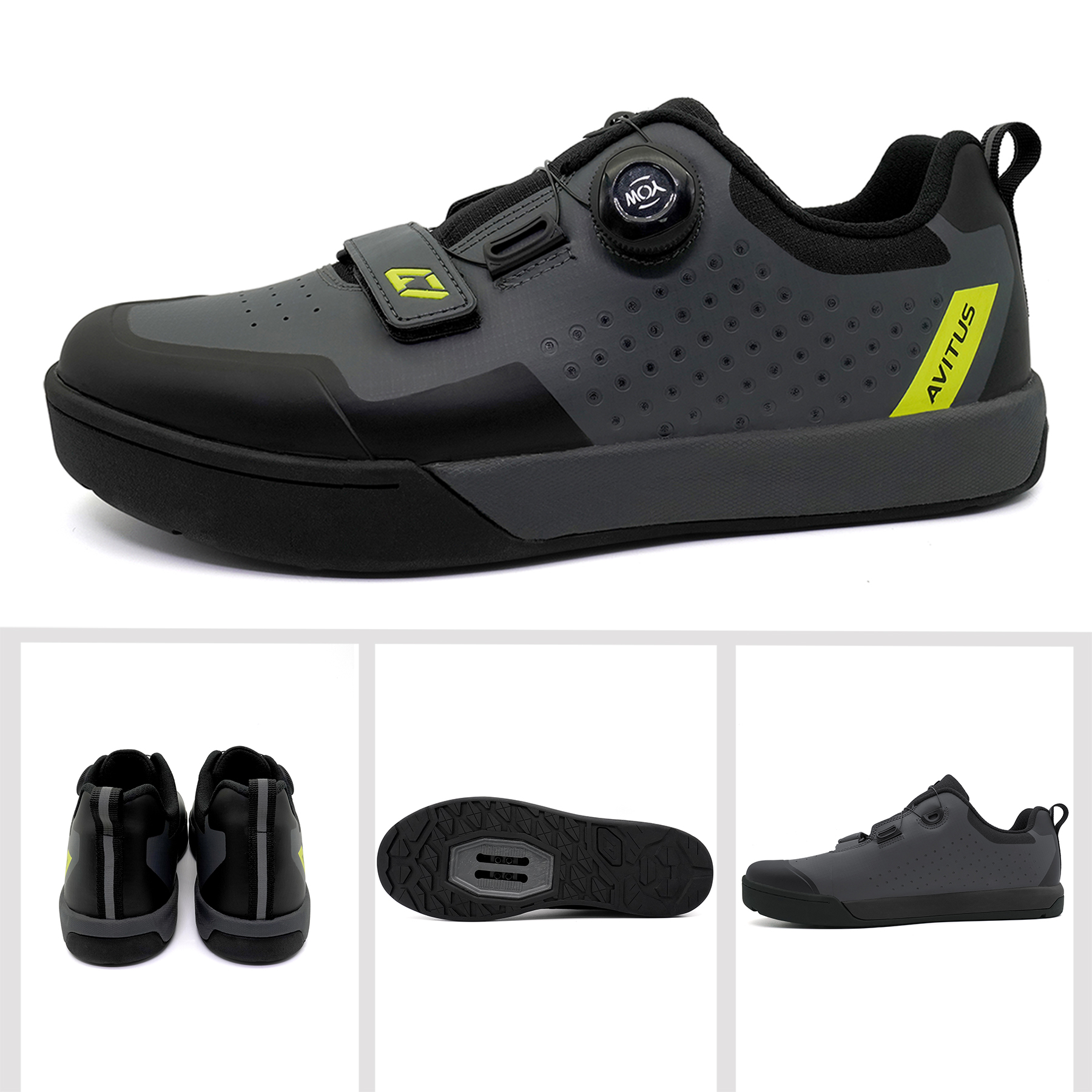 AVITUS Men MTB Shoe with 2-Bol - مراجعة Cycling Commuter Shoes وسعره