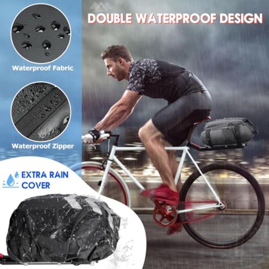 Bike Bags for Bicycle Rear Rac - مراجعة Panniers Waterproof Rear وسعره