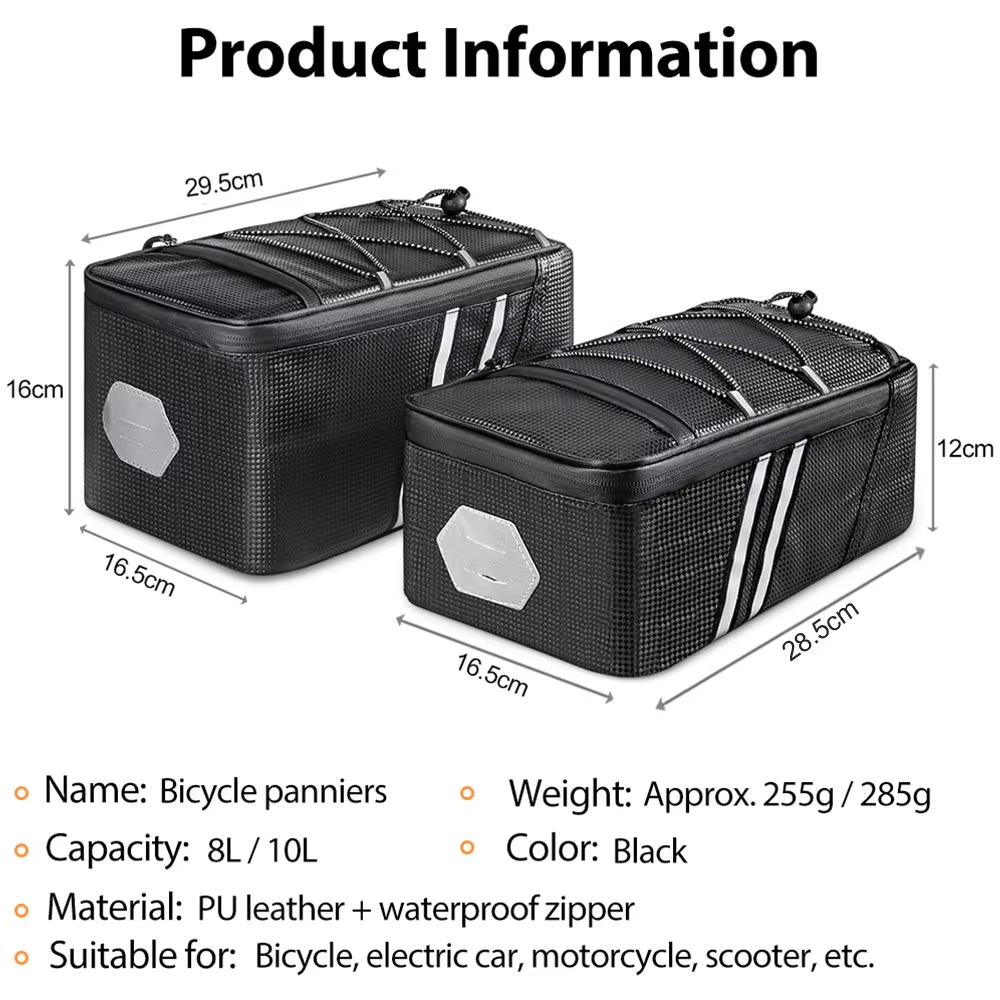 NEWBOLER 8L/10L Bicycle Rear S - مراجعة Panniers Waterproof Rear وسعره