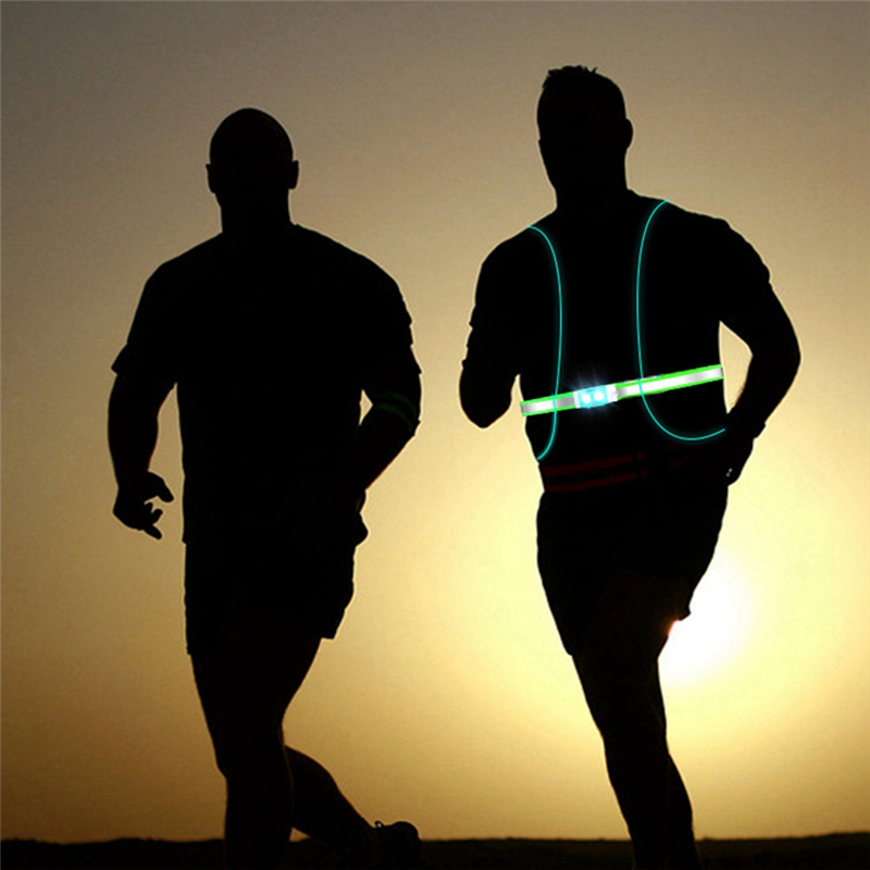 A88M Night Running Light Refle - مراجعة Reflective Vest Cycling وسعره