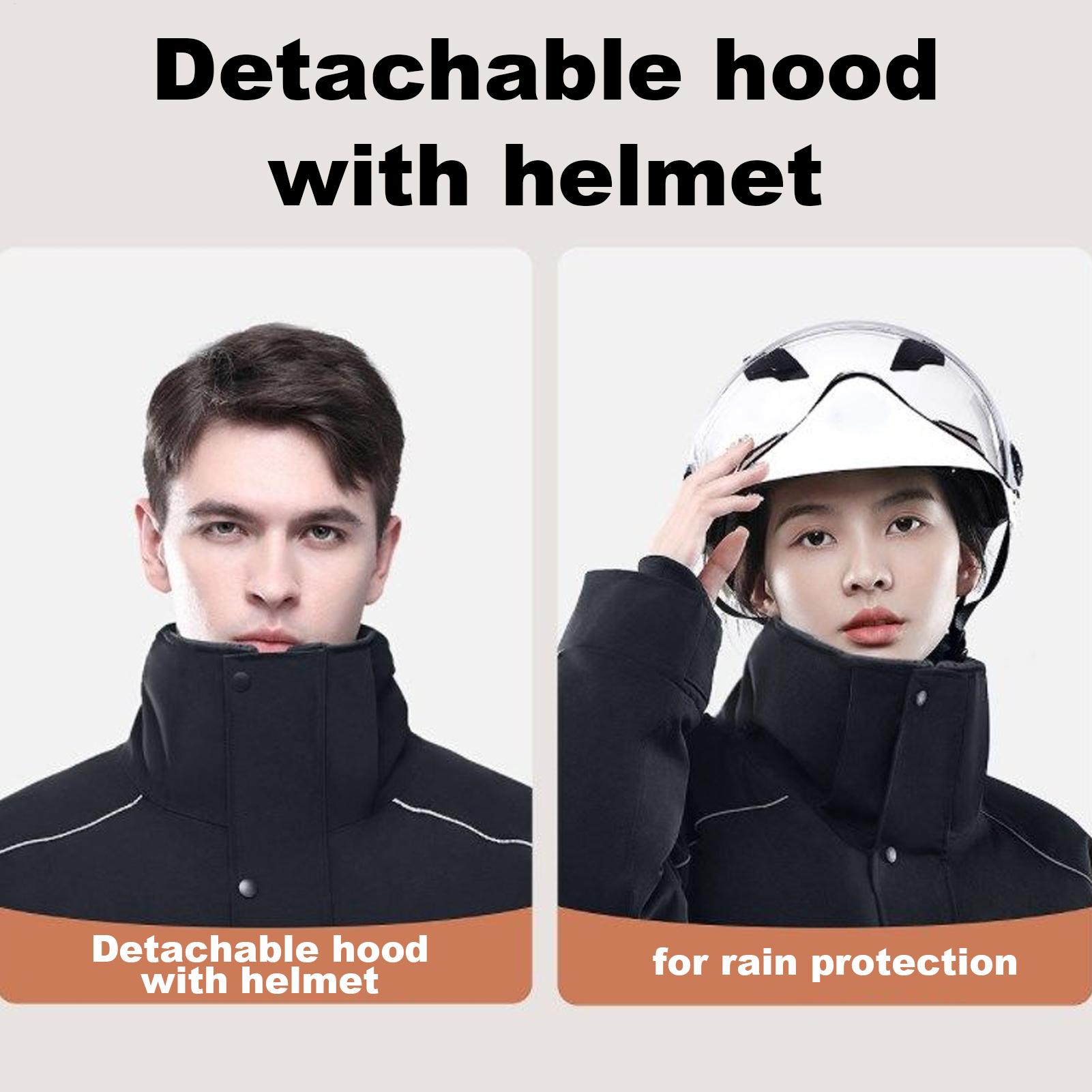 Motorcycle Winter Jacket 4-Poc - مراجعة Winter Cycling Commute وسعره