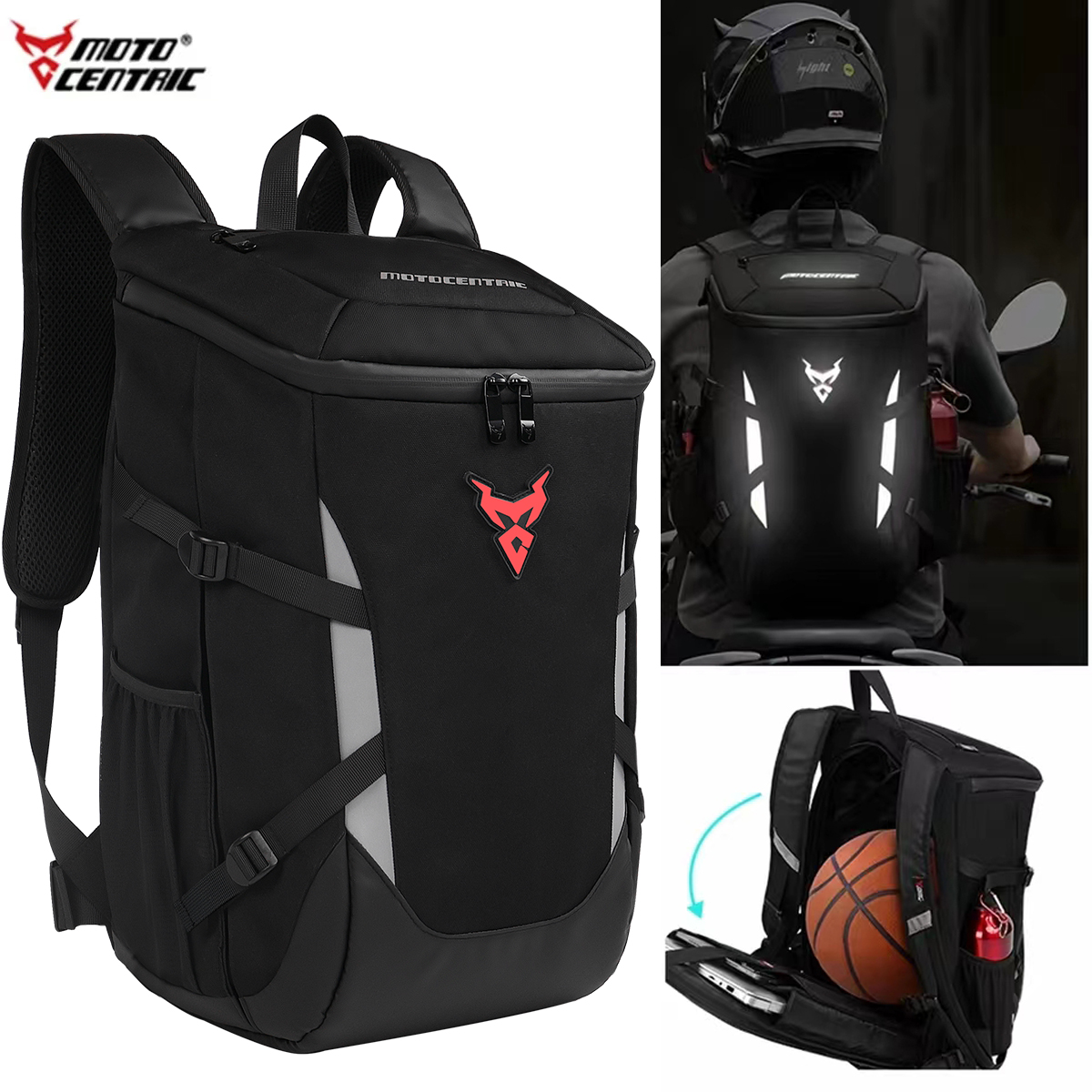 Riding Backpack Motorcycle Hel - مراجعة Cycling Commuter Backpack Waterproof وسعره