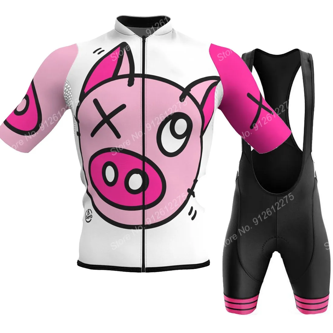 Set Cartoon Comic Pig 2023 Cyc - مراجعة Cycling Commuter Clothing وسعره