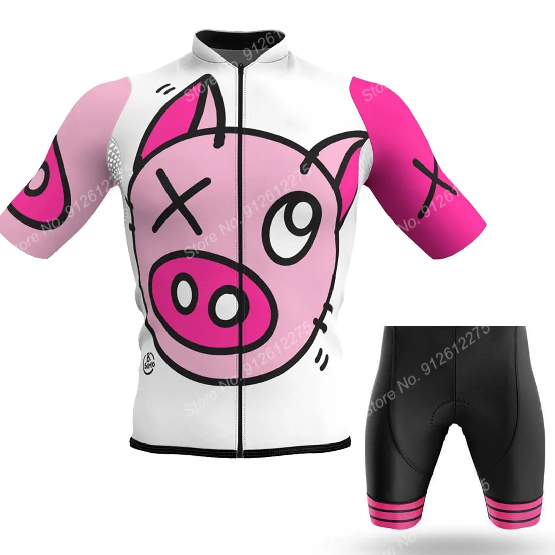 Set Cartoon Comic Pig 2023 Cyc - مراجعة Cycling Commuter Clothing وسعره