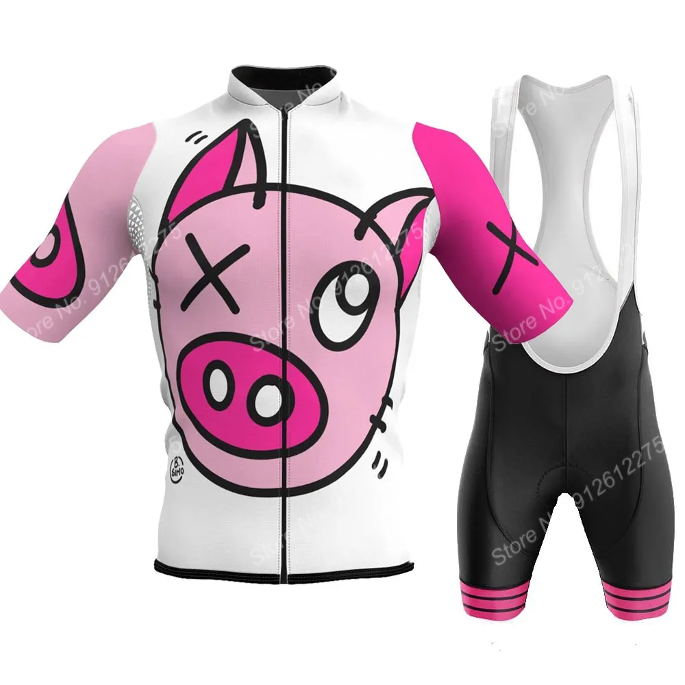 Set Cartoon Comic Pig 2023 Cyc - مراجعة Cycling Commuter Clothing وسعره