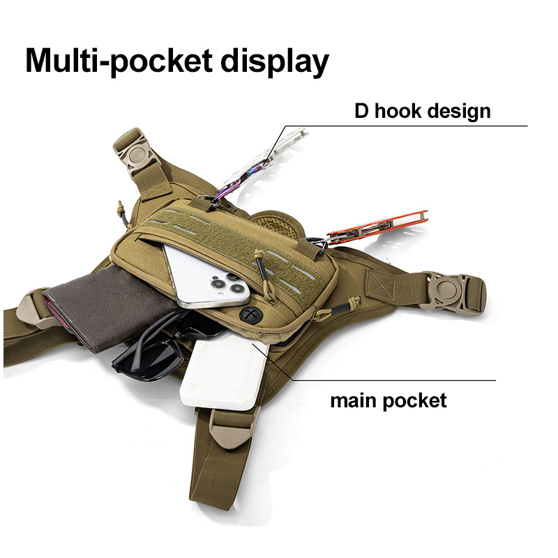 Tactical Front Chest Rig Bag V - مراجعة Reflective Vest Cycling وسعره