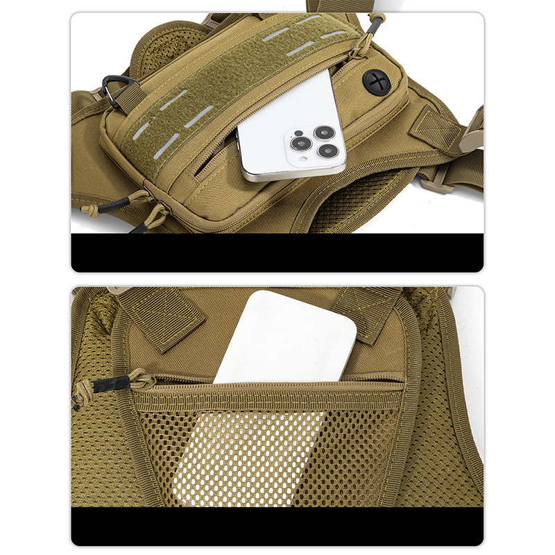 Tactical Front Chest Rig Bag V - مراجعة Reflective Vest Cycling وسعره