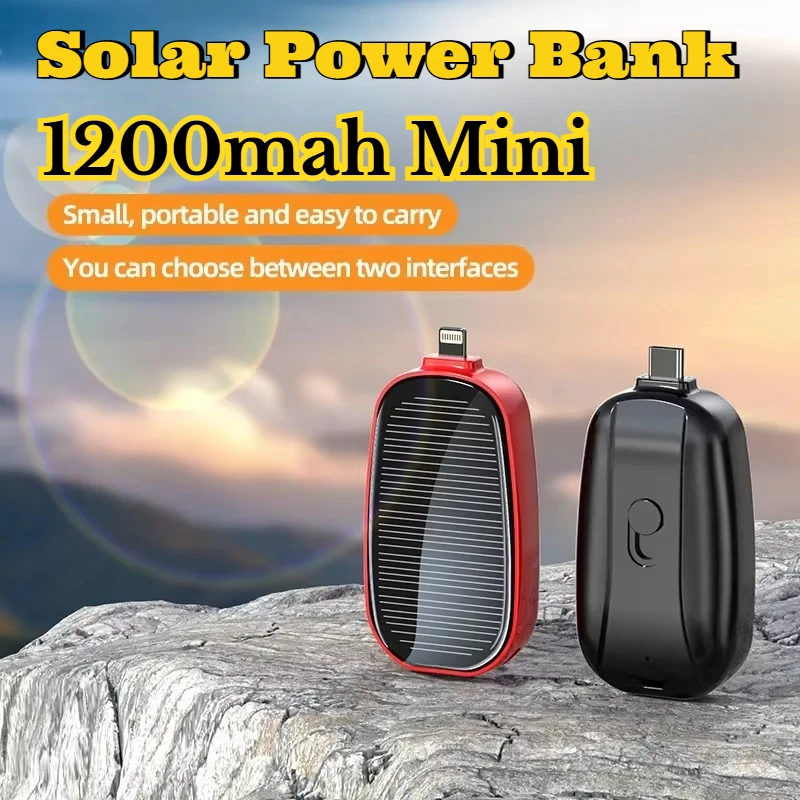 1200mAh Solar Mini Power Bank  - مراجعة Usb Charger Dynamo وسعره