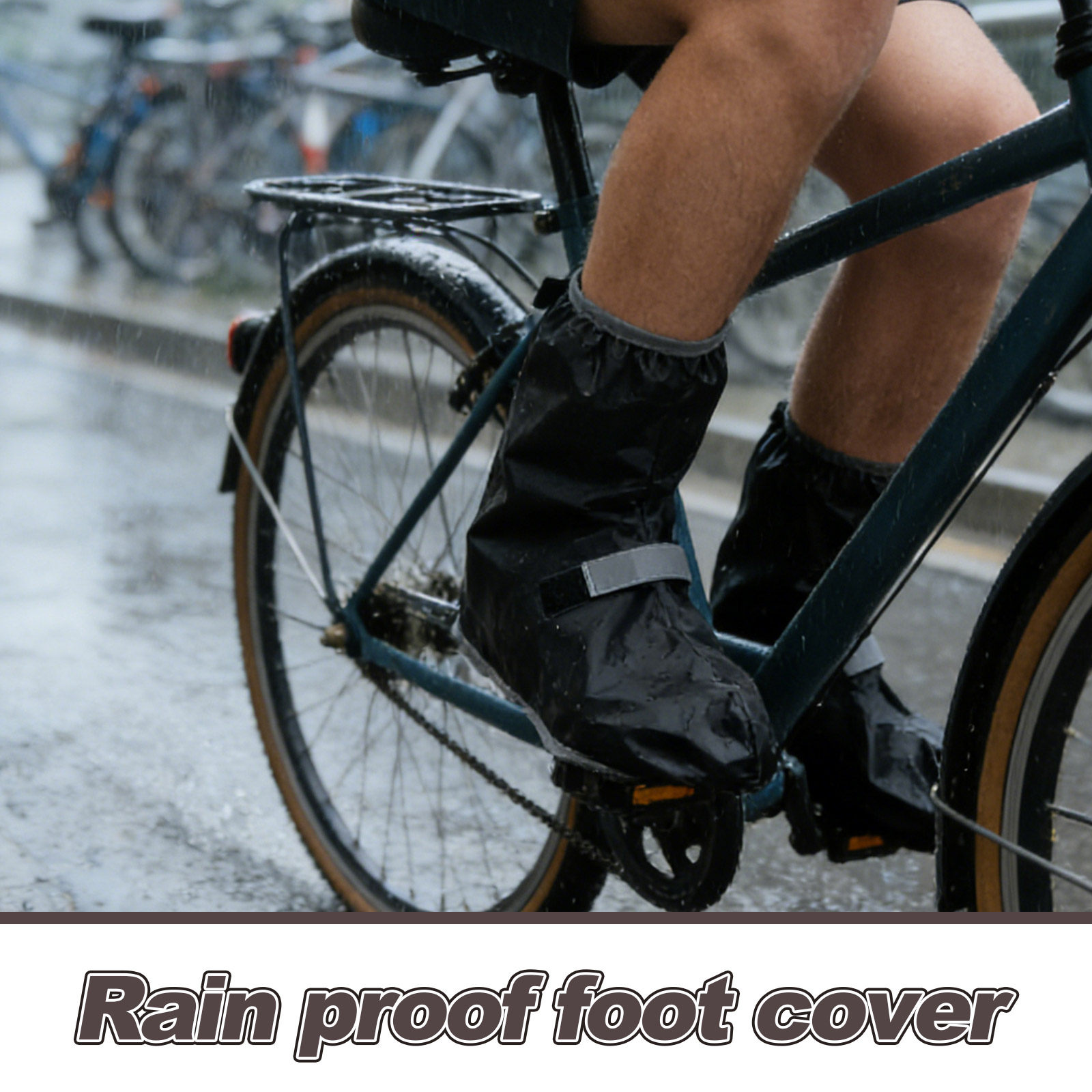 1Pair Waterproof Rain Shoe Cov - مراجعة Cycling Commute In Rain وسعره