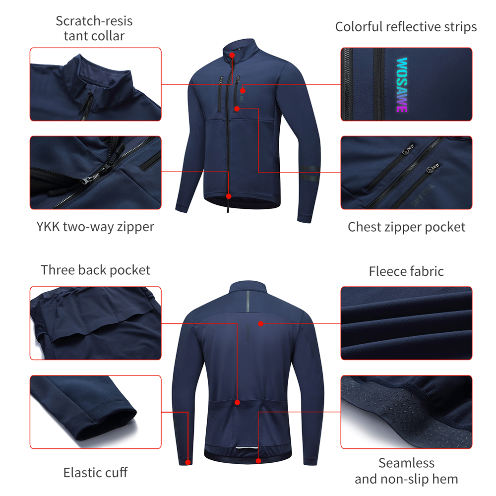 WOSAWE Cycling Jacket Winter T - مراجعة Cycling Commuter Jacket وسعره