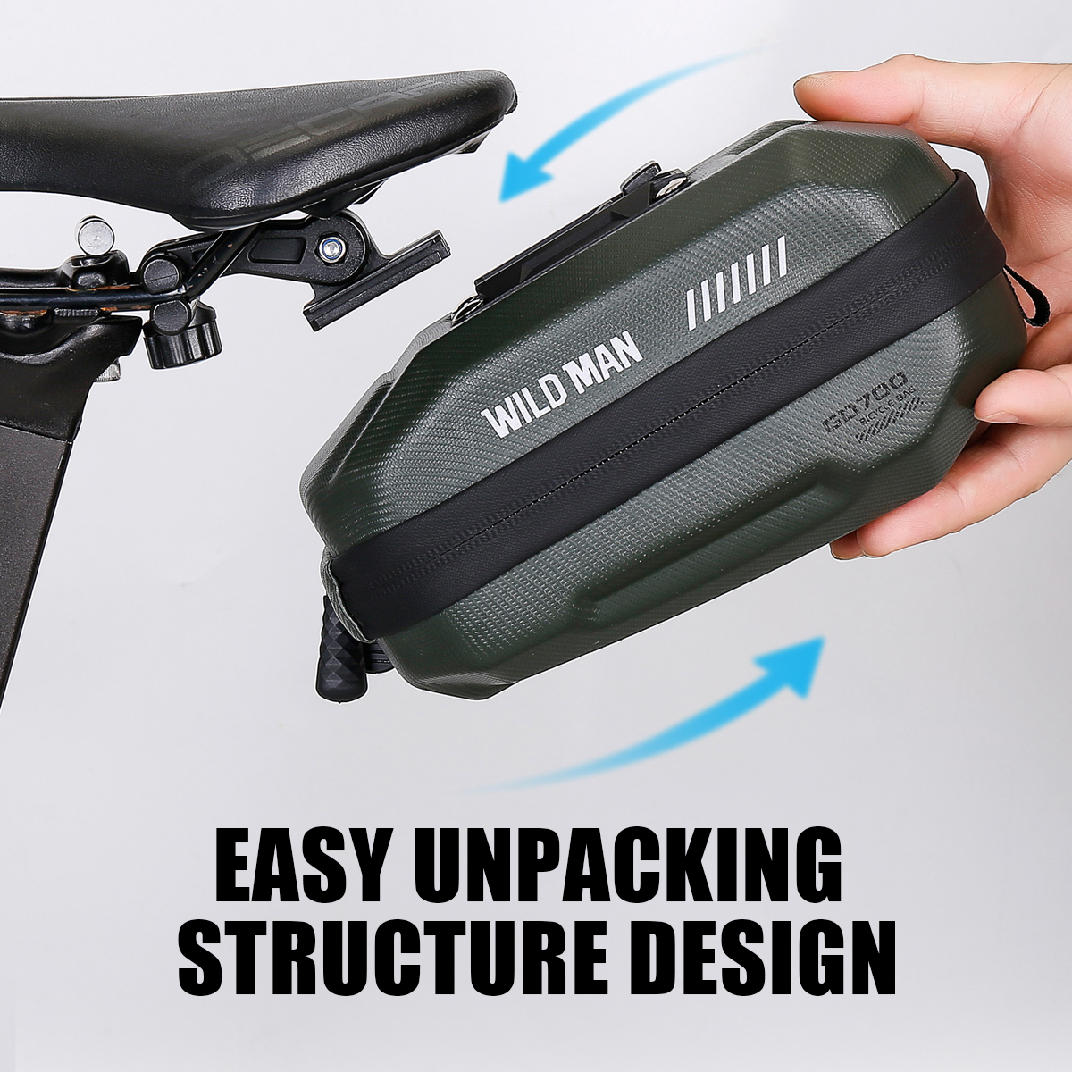 WILD MAN Bike Saddle Bag EVA H - مراجعة Panniers Waterproof Rear وسعره