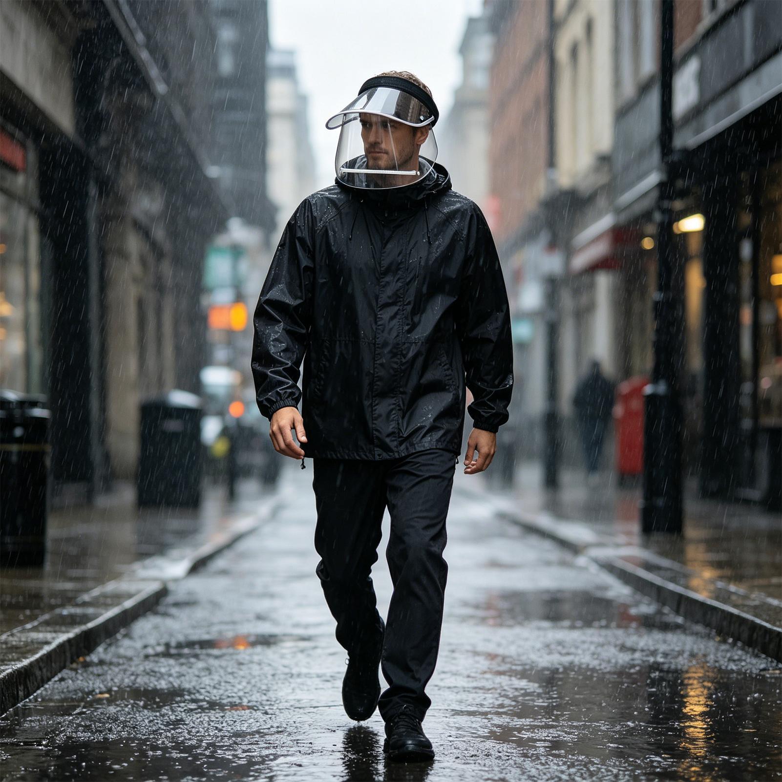 Rainproof Face Shield Clear Wi - مراجعة Cycling Commute In Rain وسعره