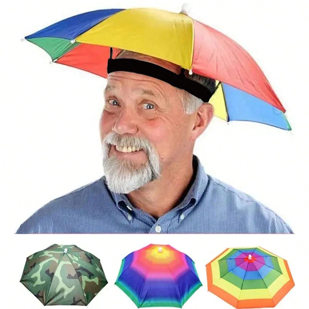 Hands Free Head Wear Umbrella  - مراجعة Cycling Commute In Rain وسعره