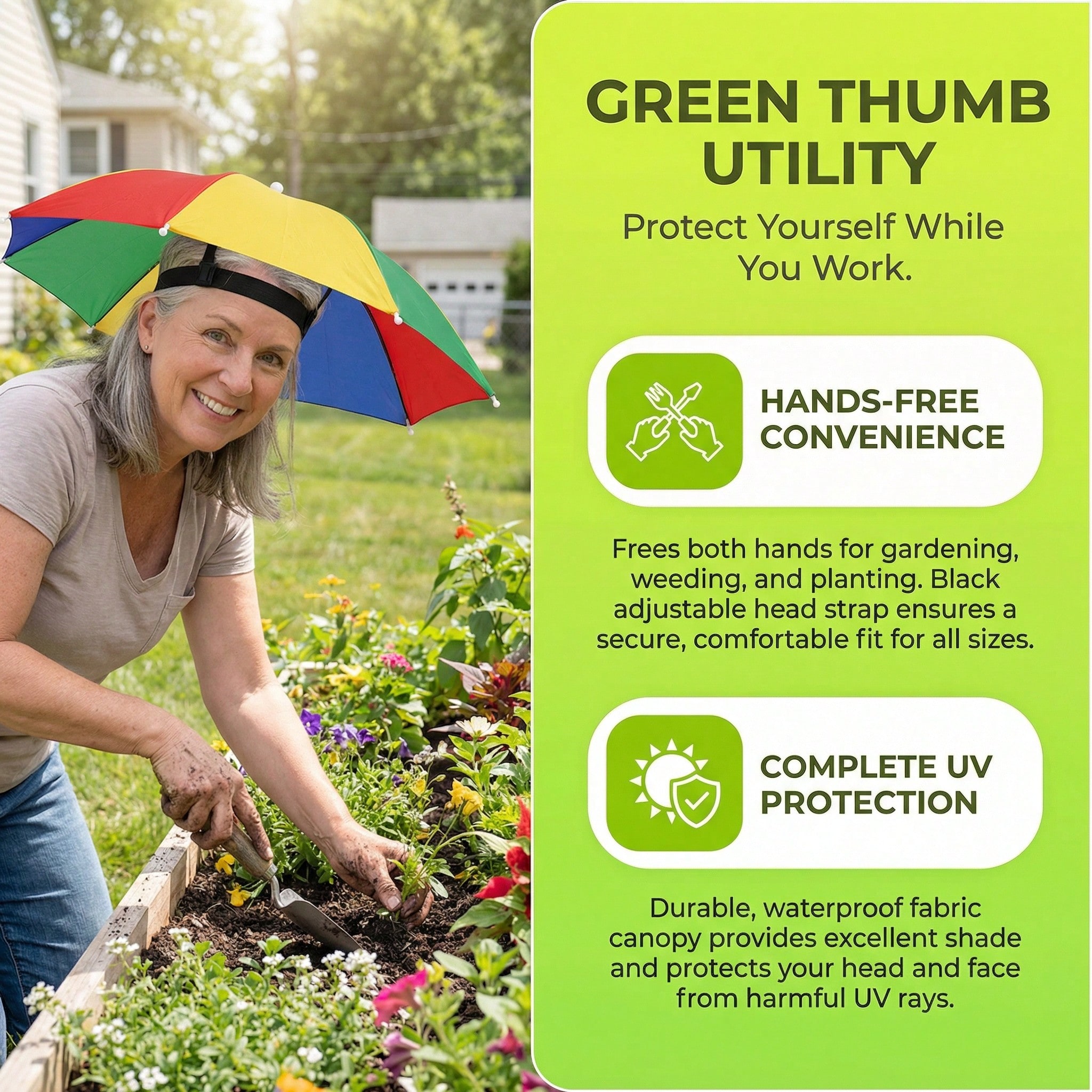 Hands Free Head Wear Umbrella  - مراجعة Cycling Commute In Rain وسعره