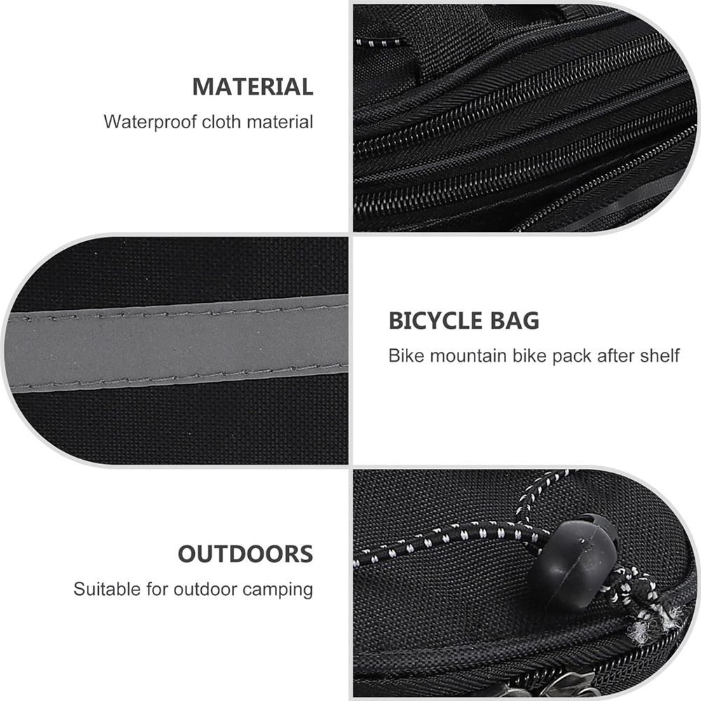 1pcs Bicycle Trunk Bag Bike Re - مراجعة Panniers Waterproof Rear وسعره