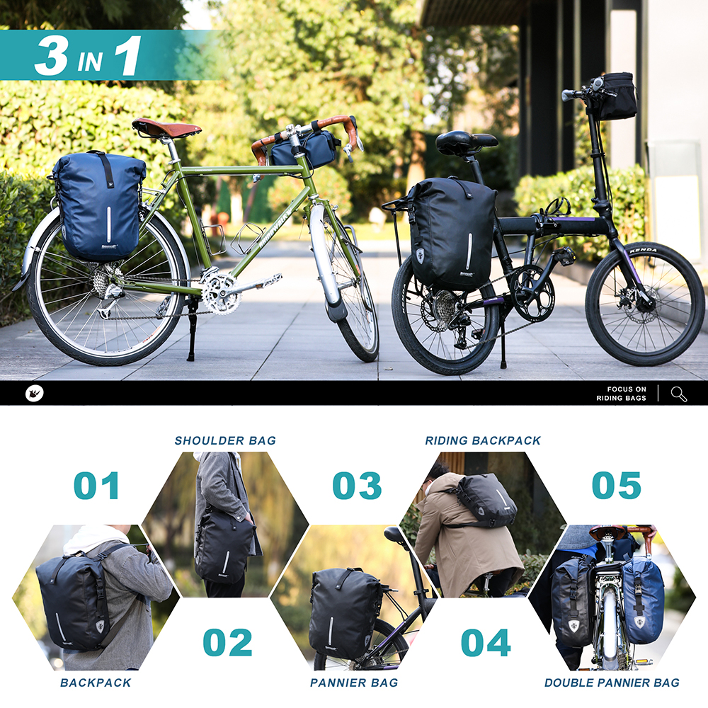 Rhinowalk Waterproof Bike Pann - مراجعة Panniers Waterproof Rear وسعره