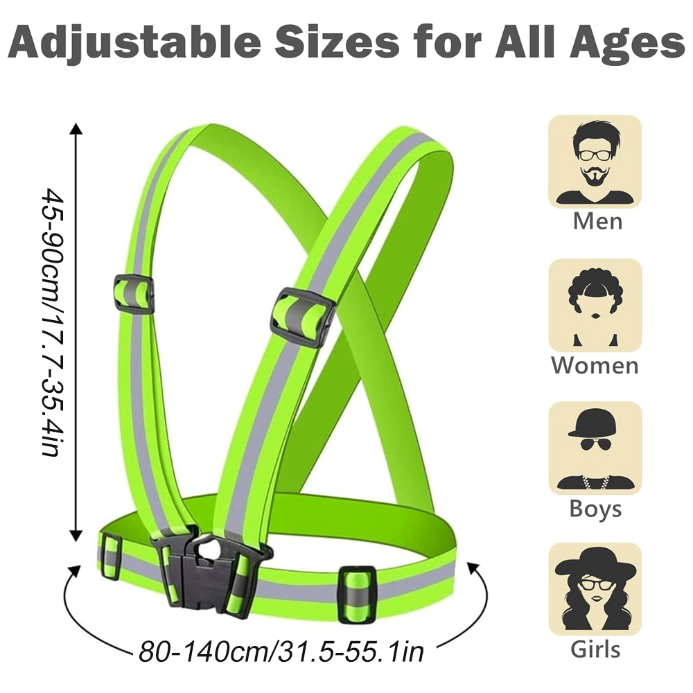 1Pcs Night Running Vest High V - مراجعة Reflective Vest Cycling وسعره