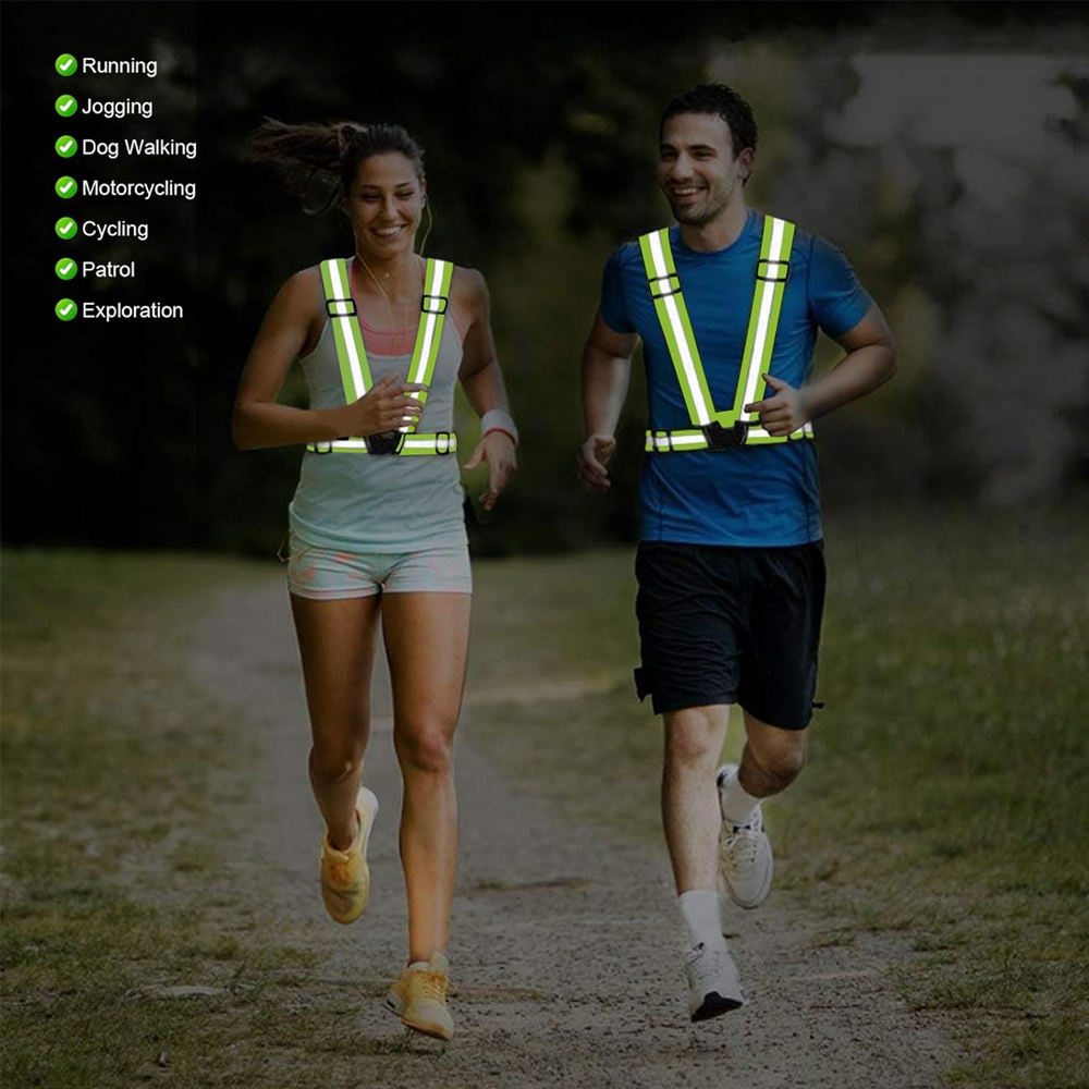 1Pcs Night Running Vest High V - مراجعة Reflective Vest Cycling وسعره